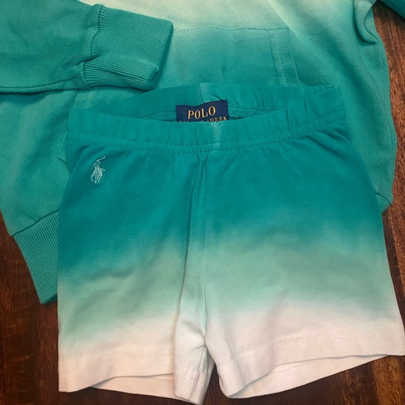 Girls Polo Ralph Lauren Hoodie & Matching Shorts - Picture 2 of 4